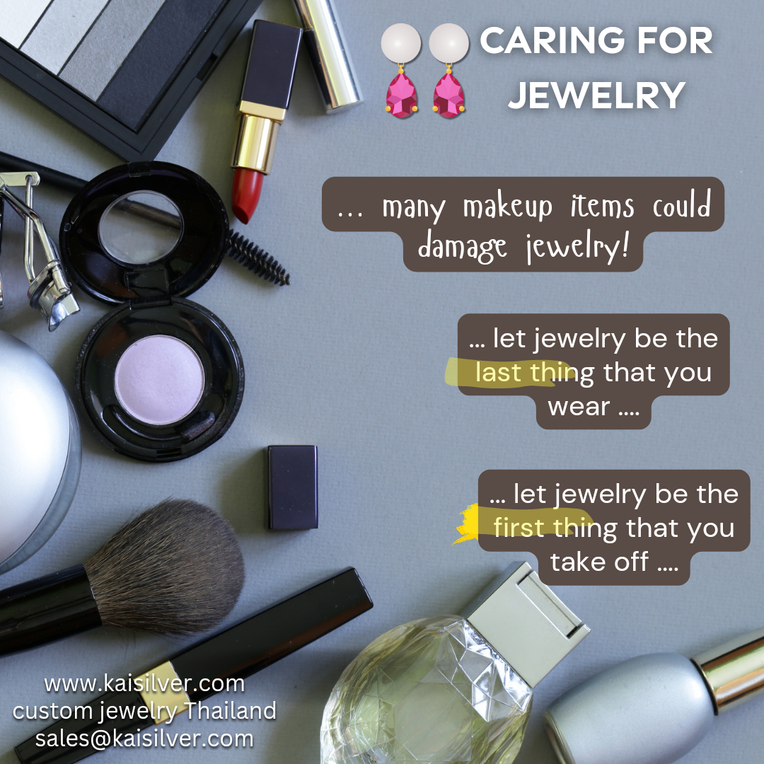 cosmetics can damage jewelry makeup items